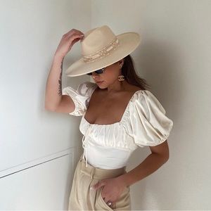 NEVER WORN SATIN BODYSUIT